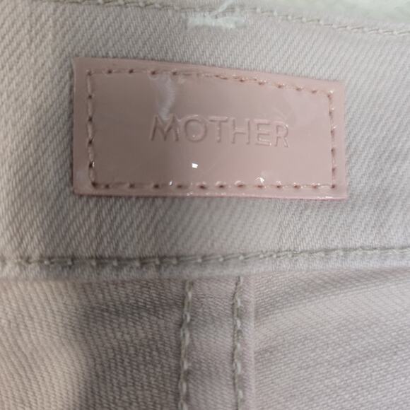 Mother jeans Womens 27 The Dazzler Hover Date Night Light Pink Straight Leg Crop - Picture 6 of 12